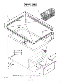 02 - Section parts for Whirlpool Freezer EH120CXLW5 from AppliancePartsPros.com