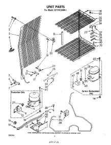 05 - Unit parts for Whirlpool Freezer EV110CXRW1 from AppliancePartsPros.com