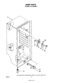 06 - Liner parts for Whirlpool Freezer EV110CXRW1 from AppliancePartsPros.com