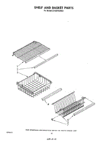 06 - Shelf And Basket parts for Whirlpool Freezer EV190FXSW00 from AppliancePartsPros.com