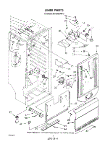 04 - Liner parts for Whirlpool Freezer EV15HEXPW0 from AppliancePartsPros.com