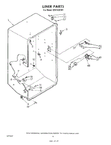05 - Liner parts for Whirlpool Freezer EEV163CW1 from AppliancePartsPros.com