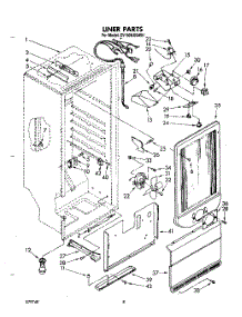 05 - Liner parts for Whirlpool Freezer EV190NXSW01 from AppliancePartsPros.com