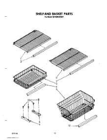06 - Shelf And Basket parts for Whirlpool Freezer EV190NXSW01 from AppliancePartsPros.com