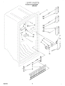 02 - Liner, Lit / Optional parts for Whirlpool Freezer EV150FXEN02 from AppliancePartsPros.com