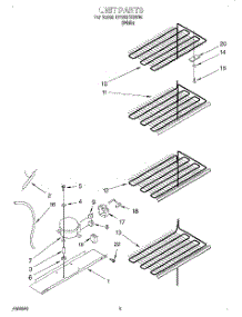 03 - Unit parts for Whirlpool Freezer EV120FXGW06 from AppliancePartsPros.com