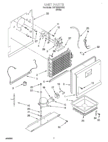04 - Unit parts for Whirlpool Freezer SVF15NRHW02 from AppliancePartsPros.com