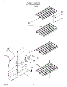 03 - Unit parts for Whirlpool Freezer TVF15FRGW02 from AppliancePartsPros.com