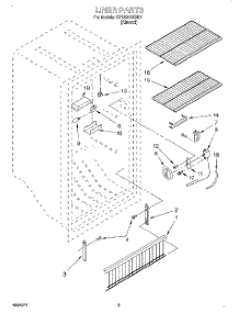 02 - Liner parts for Whirlpool Freezer EV150NXEN01 from AppliancePartsPros.com