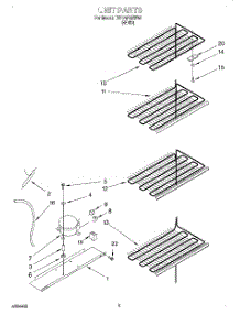 03 - Unit parts for Whirlpool Freezer TVF15FREW00 from AppliancePartsPros.com