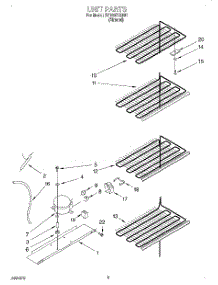 03 - Unit parts for Whirlpool Freezer EV150FXEN01 from AppliancePartsPros.com