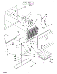 04 - Unit parts for Whirlpool Freezer EV150NXGW00 from AppliancePartsPros.com