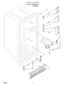 02 - Liner, Lit / Optional parts for Whirlpool Freezer EV120FXEN02 from AppliancePartsPros.com