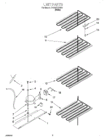 03 - Unit parts for Whirlpool Freezer EV120FXGW02 from AppliancePartsPros.com