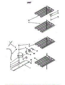 Unit parts for Whirlpool Freezer EV150FXG02 from AppliancePartsPros.com