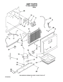 03 - Unit Parts parts for Whirlpool Freezer EV250NXTQ01 from AppliancePartsPros.com