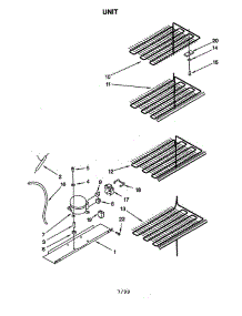 Unit parts for Whirlpool Freezer EV120FXG06 from AppliancePartsPros.com