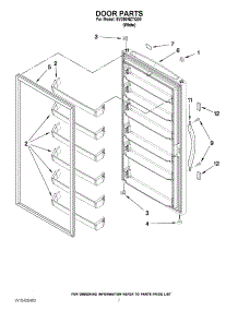 04 - Door Parts parts for Whirlpool Freezer EV200NZTQ00 from AppliancePartsPros.com