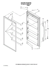 04 - Door Parts parts for Whirlpool Freezer EV160NZTQ00 from AppliancePartsPros.com