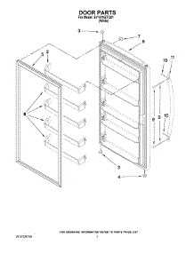 04 - Door Parts parts for Whirlpool Freezer EV161NZTQ01 from AppliancePartsPros.com
