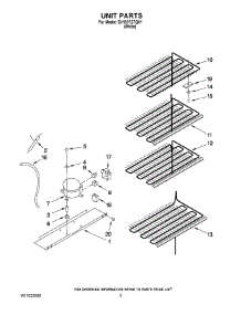 03 - Unit Parts parts for Whirlpool Freezer EV161FZTQ01 from AppliancePartsPros.com