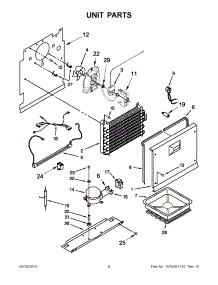 04 - Unit Parts parts for Whirlpool Freezer EV201NZTQ02 from AppliancePartsPros.com