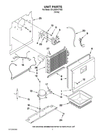 03 - Unit Parts parts for Whirlpool Freezer EVL202NXTN02 from AppliancePartsPros.com