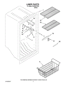 02 - Liner Parts parts for Whirlpool Freezer EV205NXTN02 from AppliancePartsPros.com