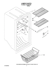 02 - Liner Parts parts for Whirlpool Freezer EV201NZTQ00 from AppliancePartsPros.com