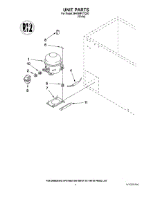 03 - Unit Parts parts for Whirlpool Freezer EH185FXTQ00 from AppliancePartsPros.com
