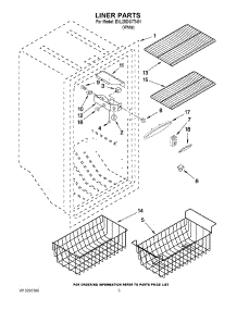 02 - Liner Parts parts for Whirlpool Freezer EVL202NXTN01 from AppliancePartsPros.com