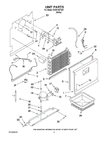 03 - Unit Parts parts for Whirlpool Freezer EV201NZTQ01 from AppliancePartsPros.com