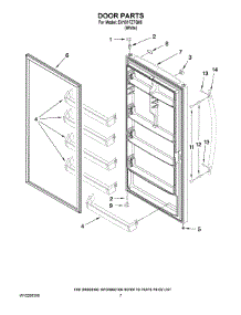 04 - Door Parts parts for Whirlpool Freezer EV161FZTQ00 from AppliancePartsPros.com