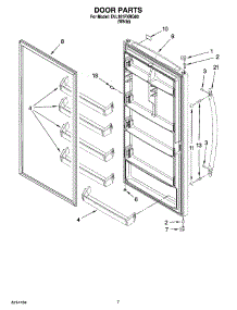 04 - Door Parts, Optional Parts (Not Included) parts for Whirlpool Freezer EVL181FXRQ00 from AppliancePartsPros.com