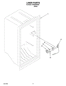 02 - Liner Parts parts for Whirlpool Freezer EV070FXRQ00 from AppliancePartsPros.com