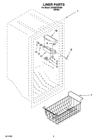 02 - Liner Parts parts for Whirlpool Freezer EV200FZRQ00 from AppliancePartsPros.com