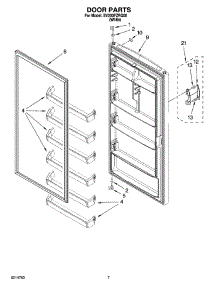 04 - Door Parts, Optional Parts (Not Included) parts for Whirlpool Freezer EV200FZRQ00 from AppliancePartsPros.com