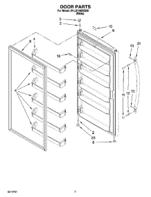04 - Door Parts, Optional Parts (Not Included) parts for Whirlpool Freezer EVL201NXRQ00 from AppliancePartsPros.com