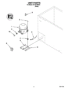 03 - Unit Parts parts for Whirlpool Freezer EH101FXMQ01 from AppliancePartsPros.com