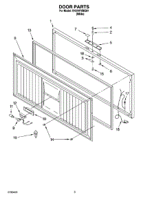 02 - Door Parts parts for Whirlpool Freezer EH221FXMQ01 from AppliancePartsPros.com