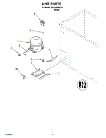 03 - Unit Parts parts for Whirlpool Freezer EH221FXMQ01 from AppliancePartsPros.com