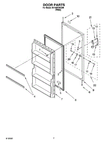 04 - Door Parts, Optional Parts (Not Included) parts for Whirlpool Freezer EV150FXMQ09 from AppliancePartsPros.com