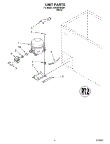 03 - Unit Parts parts for Whirlpool Freezer EH150FXKQ01 from AppliancePartsPros.com