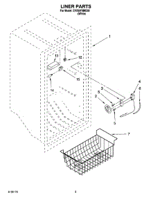 02 - Liner Parts parts for Whirlpool Freezer EV200FXMQ02 from AppliancePartsPros.com