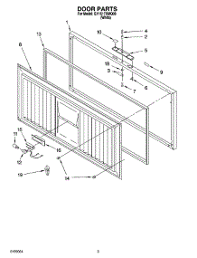 02 - Door Parts parts for Whirlpool Freezer EH151FXMQ00 from AppliancePartsPros.com