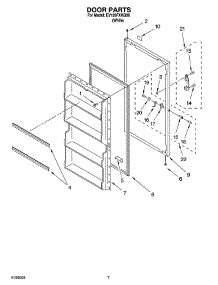 04 - Door Parts parts for Whirlpool Freezer EV120FXKQ06 from AppliancePartsPros.com