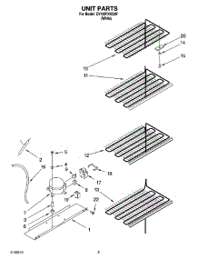 03 - Unit Parts parts for Whirlpool Freezer EV120FXKQ07 from AppliancePartsPros.com