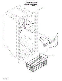 02 - Liner Parts parts for Whirlpool Freezer EV200FXMQ00 from AppliancePartsPros.com