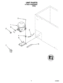 03 - Unit Parts parts for Whirlpool Freezer EH050FXMQ02 from AppliancePartsPros.com