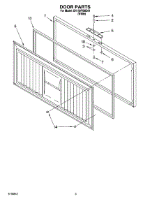 02 - Door Parts parts for Whirlpool Freezer EH150FXMQ01 from AppliancePartsPros.com